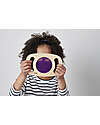 tickit Sensory Toy in FSC Rubber Wood - Easy Hold - with Glitter Panel - Purple - 12m+ Sensory Games_