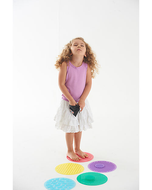 tickit Set 10 Silishapes Sensory Circles - Silicone - Different Tactile Surfaces Sensory Games_