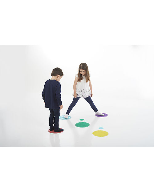 tickit Set 10 Silishapes Sensory Circles - Silicone - Different Tactile Surfaces Sensory Games_