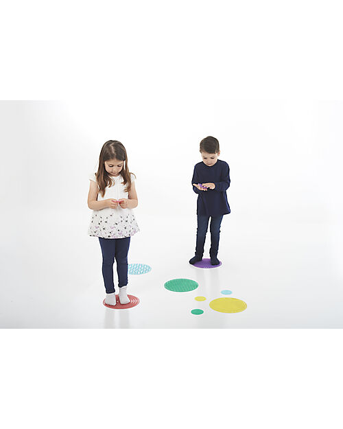 tickit Set 10 Silishapes Sensory Circles - Silicone - Different Tactile Surfaces Sensory Games_