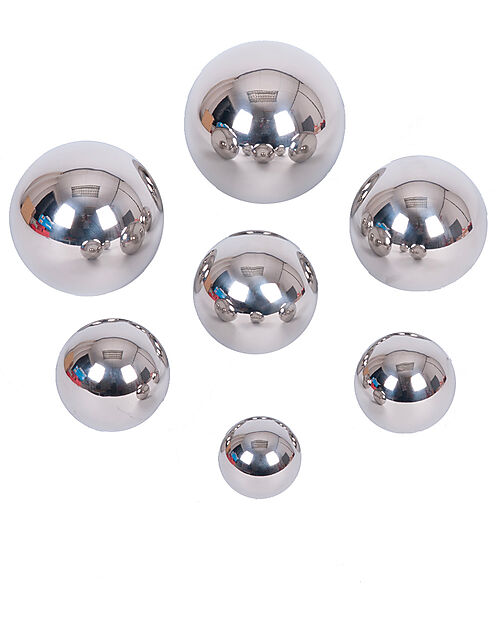 tickit Set 7 Sensory Sound Spheres - Stainless Steel - Creative Learning Through Play Sensory Games_