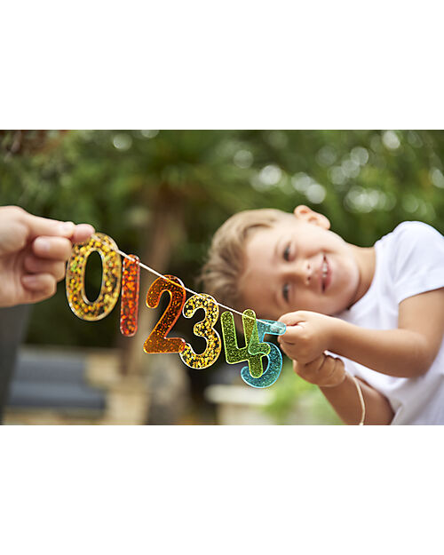 tickit Set of 14 Glittery Number for Led Panel - Fun and Sensory Knowledge Sensory Games_