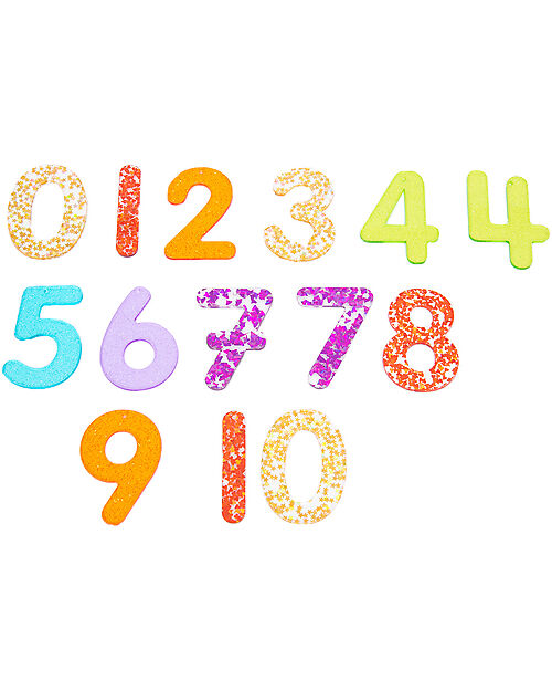 tickit Set of 14 Glittery Number for Led Panel - Fun and Sensory Knowledge Sensory Games_