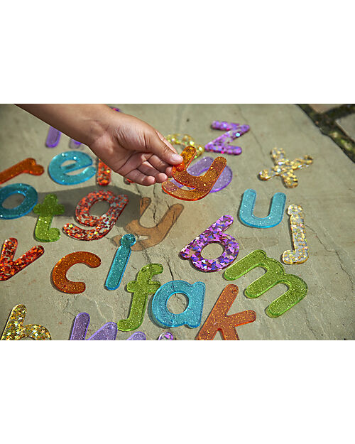 tickit Set of 26 Glittery Letters for LED Panel - Fun and Sensory Knowledge Sensory Games_