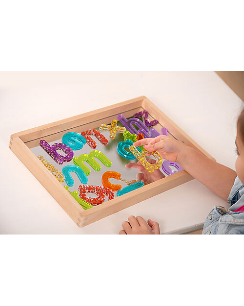tickit Set of 26 Glittery Letters for LED Panel - Fun and Sensory Knowledge Sensory Games_