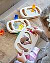 tickit Set of 3 Sensory Toys in FSC Rubber Wood - Mirrors with Shapes - Easy Hold - 12m+ Sensory Games_