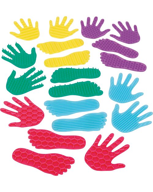 tickit Silishapes Hands and Feet Set - Food Grade Silicone - Different Tactile Surfaces - +3 Years Sensory Games_