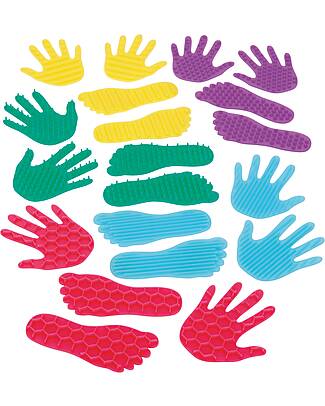 tickit Silishapes Hands and Feet Set - Food Grade Silicone - Different Tactile Surfaces - +3 Years Sensory Games_