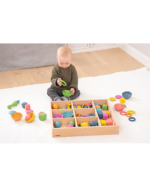 Wooden Trays Montessori Box, Montessori Sorting Game