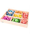 tickit Sorting Tray - 7 Way - Solid Wood from Sustainable Forests Sensory Games_
