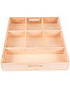 tickit Sorting Tray - 7 Way - Solid Wood from Sustainable Forests Sensory Games_