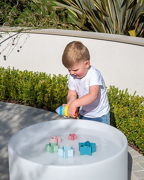 tickit Stackable Sensory Game Rocket - Rainbow - Food-Grade Silicone Newborn Toys_