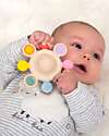 tickit Teether with Rattle - Arcobaleno - Food Grade Silicone and Beech Wood Teethers