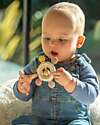 tickit Teether with Rattle - Earth - Food Grade Silicone and Beech Wood Rattles