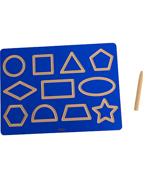 tickit Tracing Board - Geometric Shapes - Pencil Included - 30 x 22.5 cm - +3 Years STEM toys