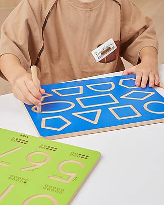 tickit Tracing Board - Geometric Shapes - Pencil Included - 30 x 22.5 cm - +3 Years STEM toys