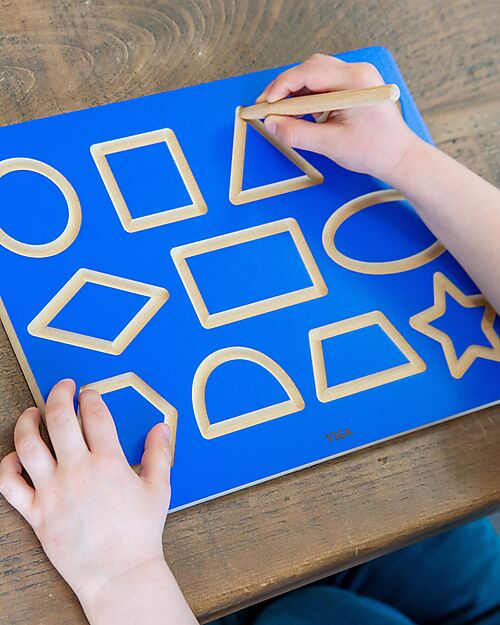 tickit Tracing Board - Geometric Shapes - Pencil Included - 30 x 22.5 cm - +3 Years STEM toys