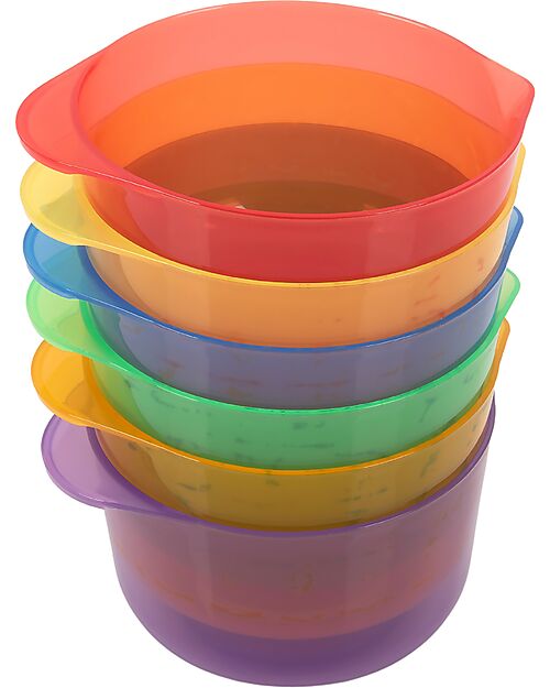 tickit Translucent Bowls - Rainbow - 6 Pieces - 750 ml - 12m+ Outdoor Games and Toys_