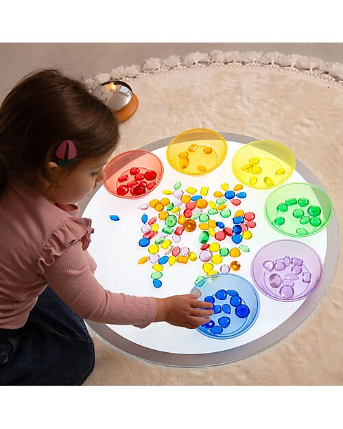 tickit Translucent Colour  Jewels - Red/Orange/Yellow/Green/Blue/Purple - from 3 Years Sensory Games_