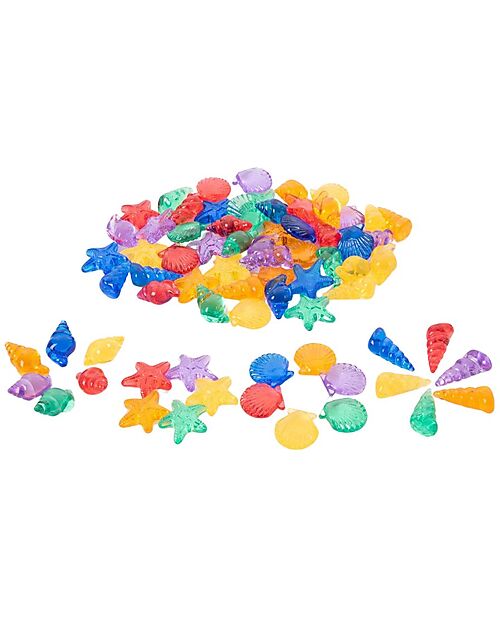tickit Translucent Colour Shells - Red/Orange/Yellow/Green/Blue/Purple - from 3 Years Sensory Games_