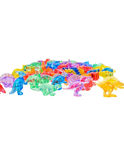 tickit Translucent Dinosaurs - Red/Orange/Yellow/Green/Blue/Purple - from 3 Years - For Light Panel Sensory Games_