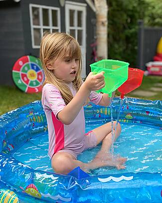 tickit Translucent Funnels - Rainbow - 6 Pieces - 13 x 13 x 10 cm - 18m+ Outdoor Games and Toys_