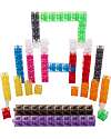 tickit Translucent Linking Cubes - 10 Different Colours- From 3 Years - For Light Panel Sensory Games_