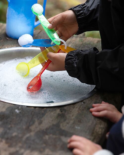 tickit Translucent Measuring Spoons - Rainbow - 5 Pieces - 12m+ Outdoor Games and Toys_