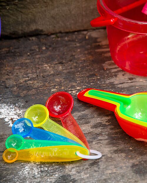 tickit Translucent Measuring Spoons - Rainbow - 5 Pieces - 12m+ Outdoor Games and Toys_