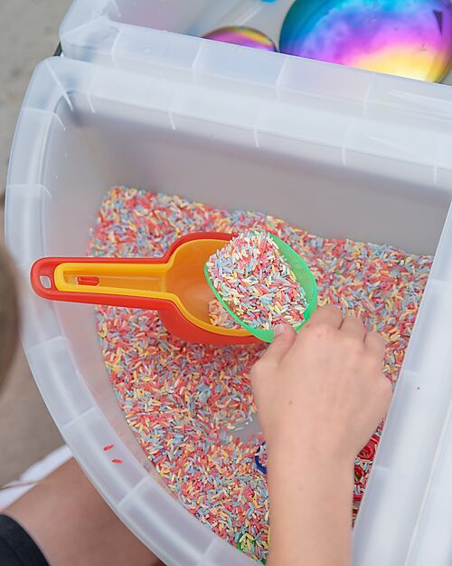 tickit Translucent Scoops - Rainbow - 3 Pieces -  10m+ Outdoor Games and Toys_