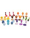 tickit Treasures Taster Set - 42 Pieces - Wood - from 3 Years Sensory Games_