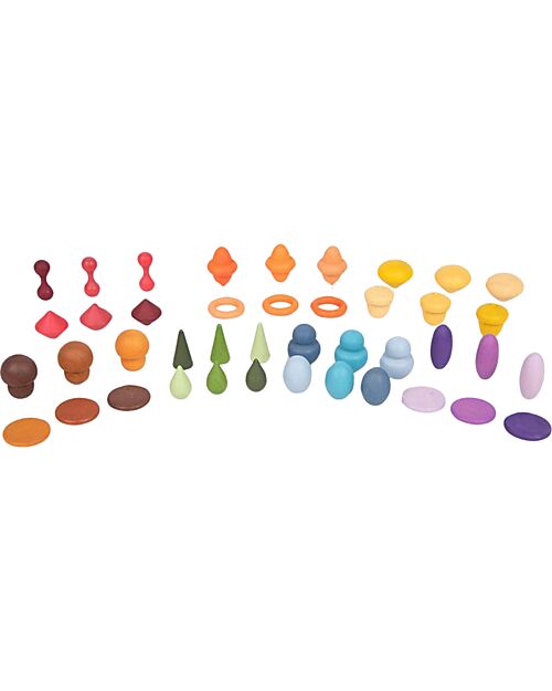 tickit Treasures Taster Set - 42 Pieces - Wood - from 3 Years Sensory Games_