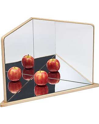 tickit Triangle Exploratory Mirror - FSC Birch Wood - 30 x 45.7 x 23.8 cm - 0+ Sensory Games_