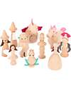 tickit Wooden Enchanted Figures - 10 Pieces - Sustainable Game Wooden Animals