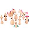 tickit Wooden Enchanted Figures - 10 Pieces - Sustainable Game Wooden Animals