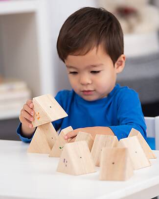 tickit Wooden Sound Prisms - 12 Pieces  - 5 x 6 cm - 18m+ Musical Instruments