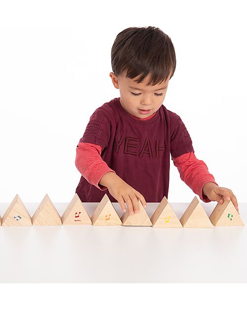 tickit Wooden Sound Prisms - 12 Pieces  - 5 x 6 cm - 18m+ Musical Instruments