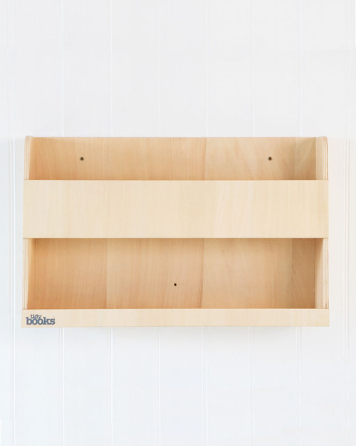 Tidy Books Bunk Bed Buddy Bedside Storage Shelf - 33x53x12cm - Natural Montessori Bookcases