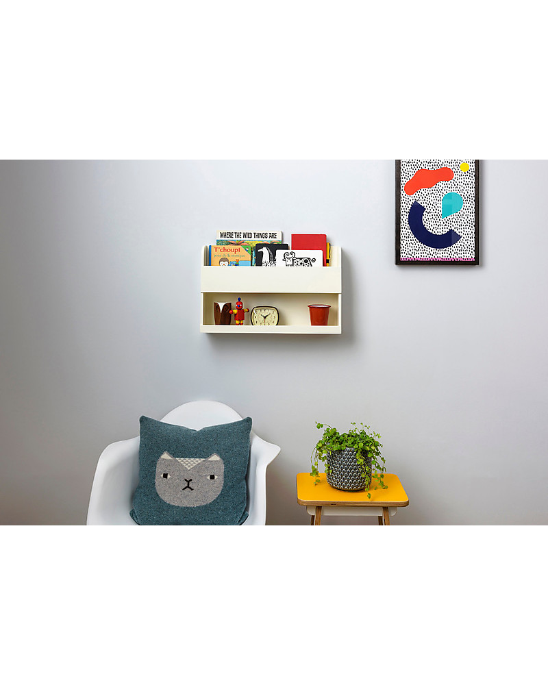 Tidy Books Bunk Bed Buddy Bedside Storage Shelf 33x53x12cm Soft Tidy Books Bunk Bed Buddy Bedside Storage Shelf 33x53x12cm Soft White Bookcases