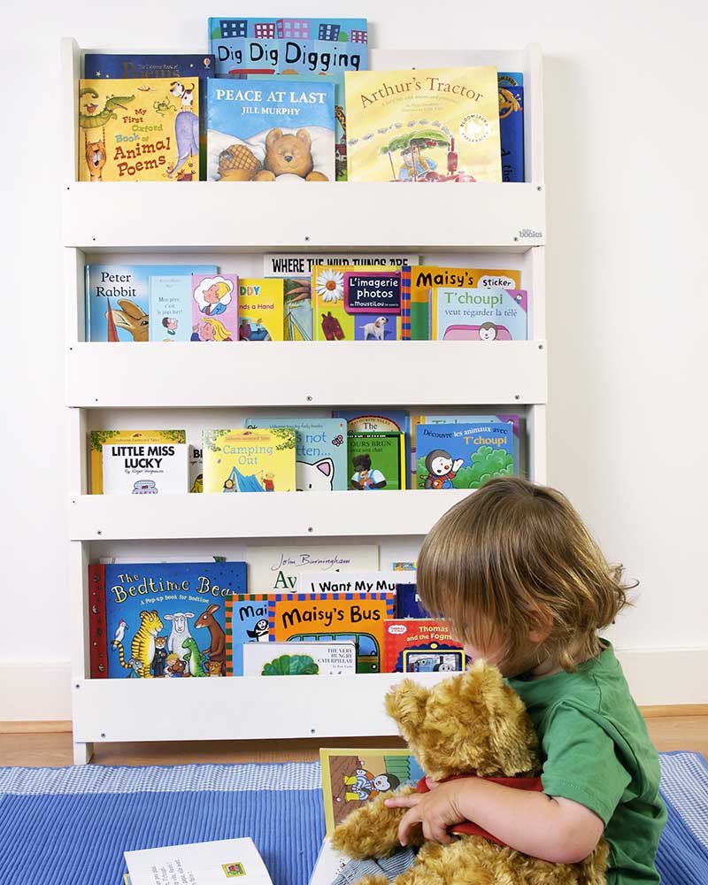 Childrens Bookcase Wooden Kids Bookshelf Wall Book Storage Tidy