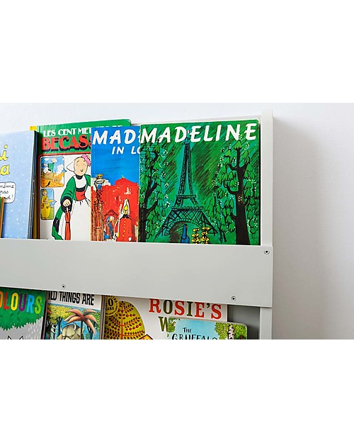 Tidy Books Children’s Front Facing Montessori Wood Bookcase - Pale Grey Montessori Bookcases