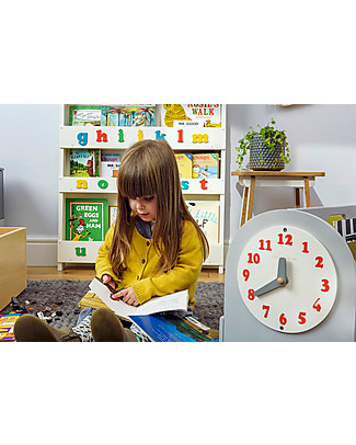 Tidy Books Front facing Book Box - 34x54x28cm - Light Grey Bookcases