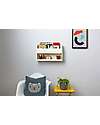Tidy Books Hanging Bedside Table for Bunk Bed Buddy - 33x53x12cm - Soft White Shelves