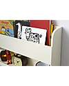 Tidy Books Hanging Bedside Table for Bunk Bed Buddy - 33x53x12cm - Soft White Shelves