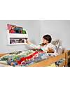 Tidy Books Hanging Bedside Table for Bunk Bed Buddy - 33x53x12cm - Soft White Shelves