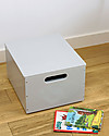 Tidy Books Sorting Box, Toys Wooden Box, Pale Grey - 40 x 30 x 24 cm Toy Storage Boxes