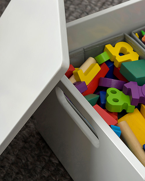 Tidy Books Sorting Box, Toys Wooden Box, Pale Grey - 40 x 30 x 24 cm Toy Storage Boxes