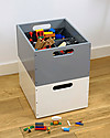 Tidy Books Sorting Box, Toys Wooden Box, Soft White - 40 x 30 x 24 cm Toy Storage Boxes