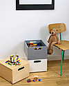 Tidy Books Sorting Box, Toys Wooden Box, Soft White - 40 x 30 x 24 cm Toy Storage Boxes