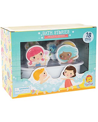 Tiger Tribe Bath Stories, Once Upon a Mermaid - 18 figures for tub-play! Bath Toys